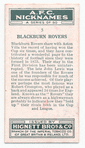Blackburn Rovers.