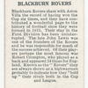 Blackburn Rovers.