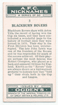 Blackburn Rovers.