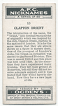 Clapton Orient.