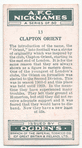 Clapton Orient.