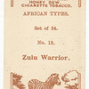 Zulu warrior.