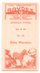 Zulu warrior.