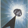 Atom under bombardment.