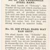 The prehensile steel hand.