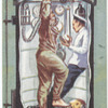 Diver receiving oxygen during decompression.