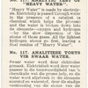 Analytic test of 'Heavy Water'.