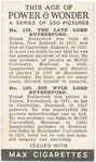 The late Lord Rutherford.
