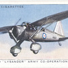 Westland 'Lysander'Army co-operation aircraft.