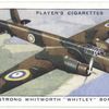 Armstrong Whitworth 'Whitley' bomber.