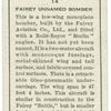 Fairey unnamed bomber.