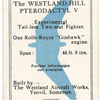 The Westland-Hill Pterodactyl V.