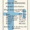 The Avro Commodore.