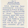 Boeing RB-52B Stratofortress.