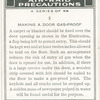 Making a door gas-proof.