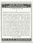 Window protection against blast.