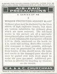 Window protection against blast.