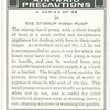 The stirrup hand pump.