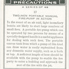 Two-men portable manual fire-pump in action.