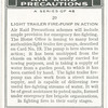 Light trailer fire-pump in action.