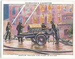 Medium trailer fire-pump in action.