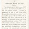 Choosing your refuge room.