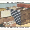 Types of  splinter-proof wall.