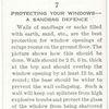 Protecting your windows - a sandbag defence.