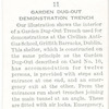 Garden dug-out demonstration trench.