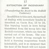 Extinction of incendiary bomb. (Transferring the bomb to the Redhill container).