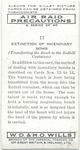 Extinction of incendiary bomb. (Transferring the bomb to the Redhill container).