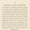 Making a  door gas-proof.