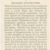 Window protection.