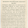 Window protection against blast.