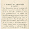 A ventilated gas-proof shelter.