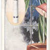 Incendiary bomb and its effect. (Fire started in room).