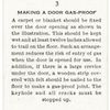Making a door gas-proof.