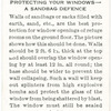 Protecting your windows - a sandbag defence.