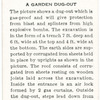 A garden dug-out.