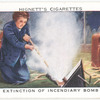 Extinction of incendiary bomb. (Trasferring the bomb to the Redhill container).