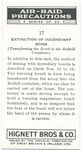 Extinction of incendiary bomb. (Trasferring the bomb to the Redhill container).