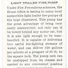 Light trailer fire-pump.