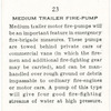 Medium trailer fire-pump.
