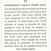 Emergency heavy pump unit.