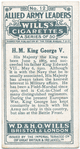 His Majesty King George V.