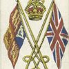 Royal standard; Union Jack.