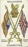 Royal standard; Union Jack.