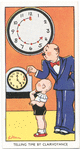 Telling time by clairvoyance.