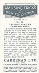 Telling time by clairvoyance.