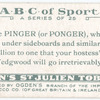 P is the PINGER (or PONGER), who chases ...